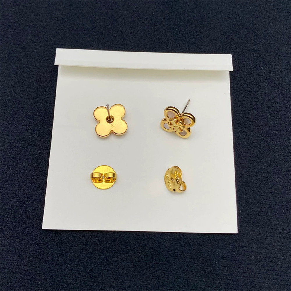 Tory Burch Clover Shell Inlay Earrings - Picture 2 of 6